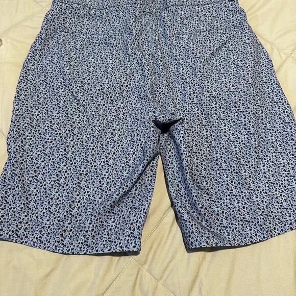 Men's Golf Shorts Print Quick Dry 10'' Inseam Blue Leopard.  Size 34 - Picture 4 of 10